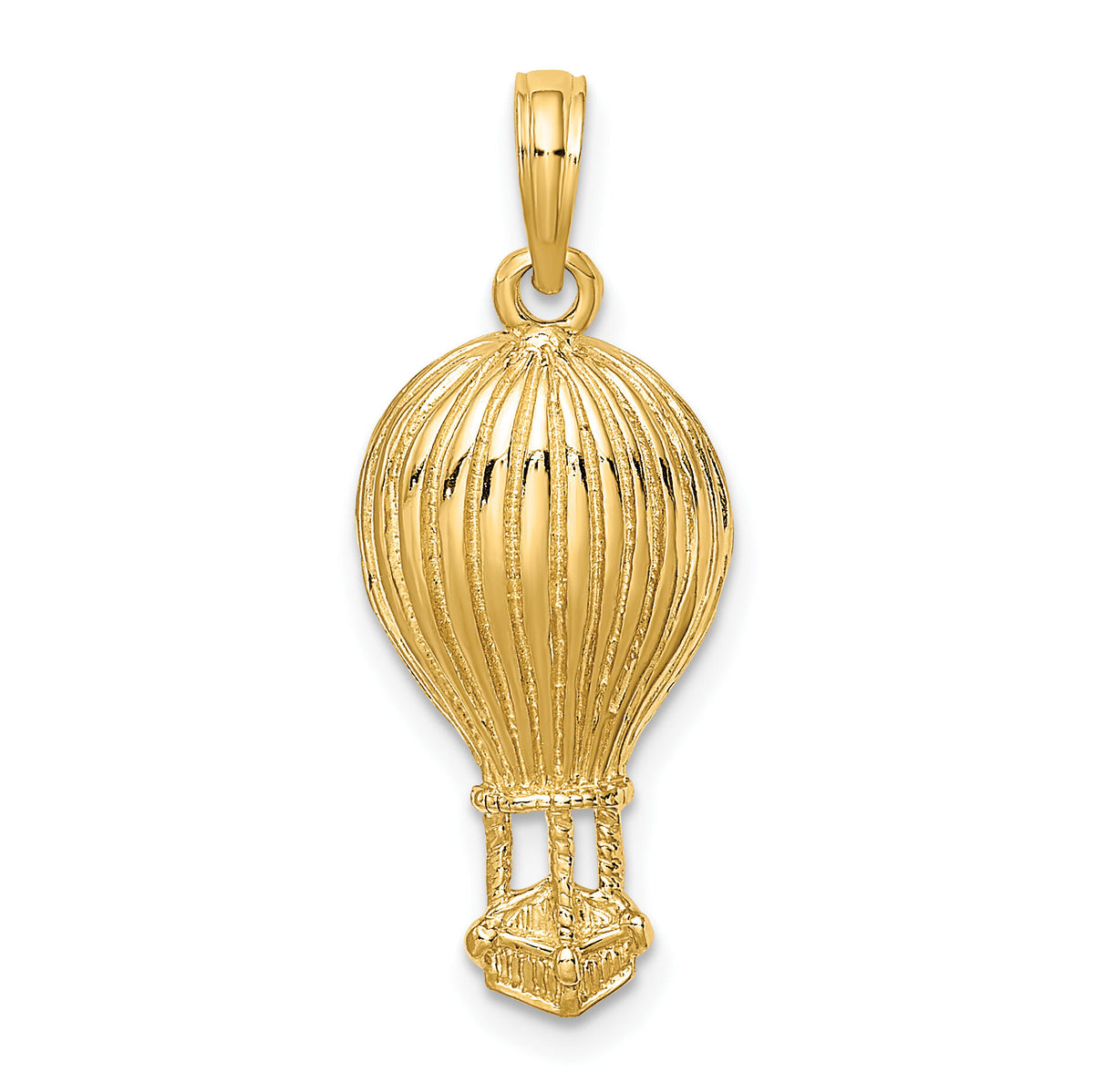 10K Polished Hot Air Balloon Charm-10K8914