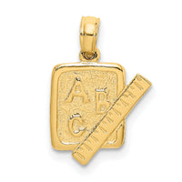 10K School Book and Ruler Charm-10K8937