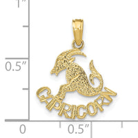 10K CAPRICORN Zodiac Charm-10K8943