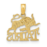 10K TAURUS Zodiac Charm-10K8947