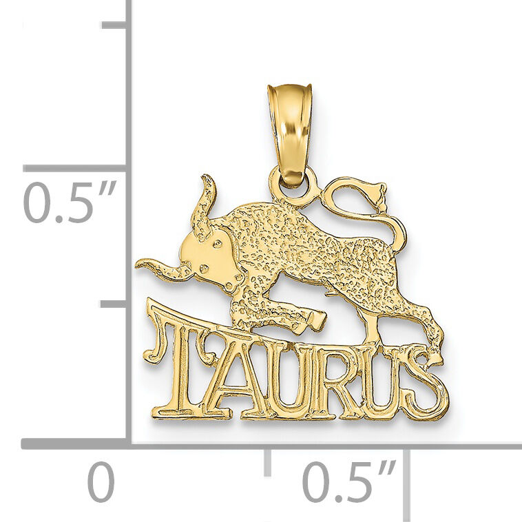 10K TAURUS Zodiac Charm-10K8947