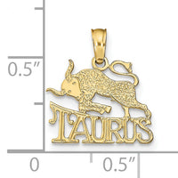 10K TAURUS Zodiac Charm-10K8947