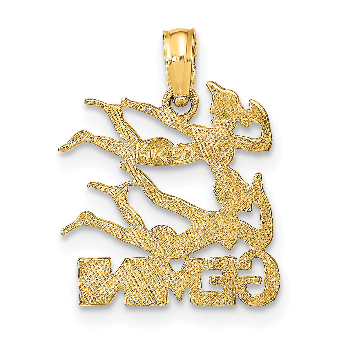10K GEMINI Zodiac Charm-10K8948