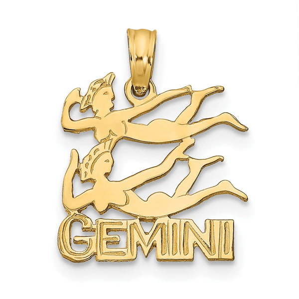 10K GEMINI Zodiac Charm-10K8948