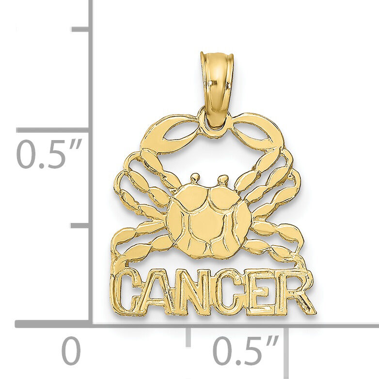 10K CANCER Zodiac Charm-10K8949