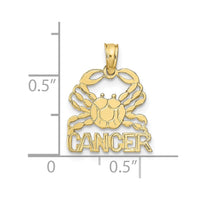 10K CANCER Zodiac Charm-10K8949