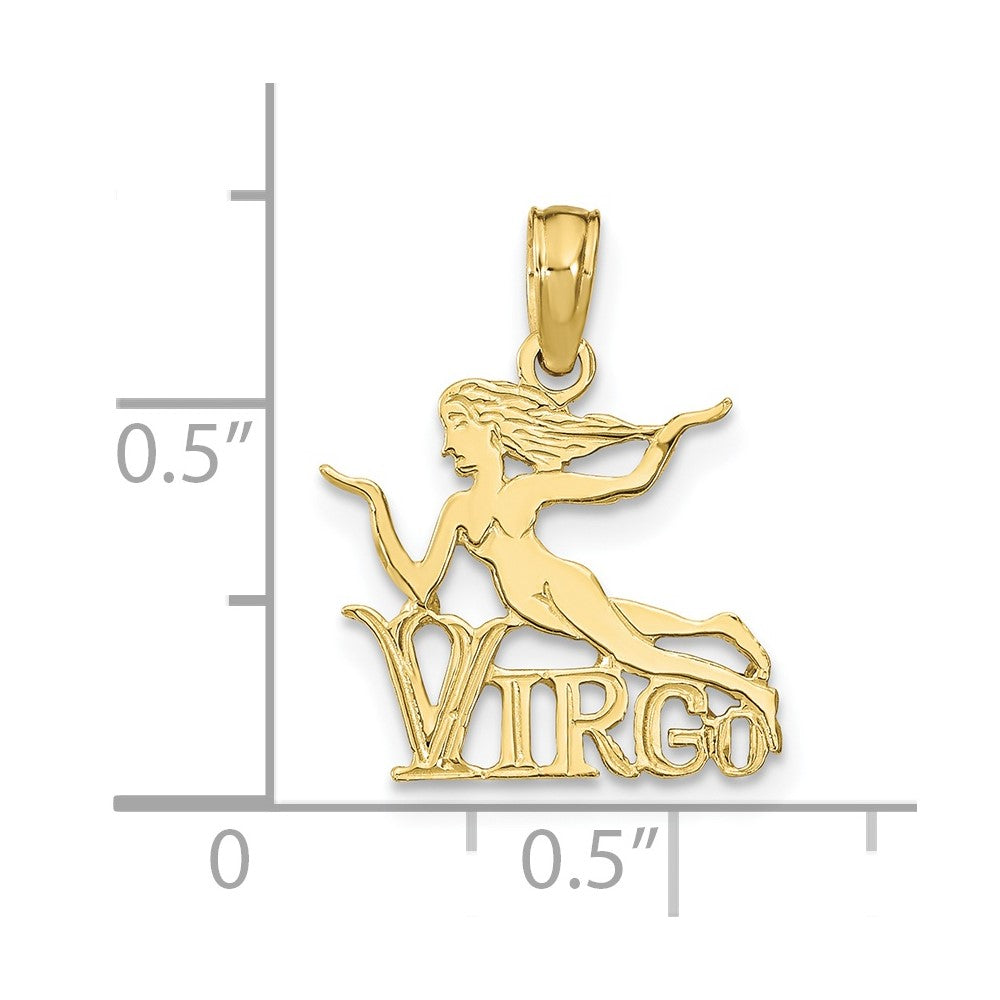 10K VIRGO Zodiac Charm-10K8951