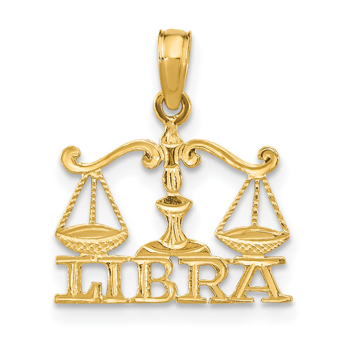 10K LIBRA Zodiac Charm-10K8952