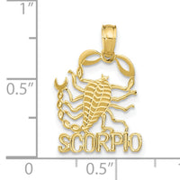 10K SCORPIO Zodiac Charm-10K8953