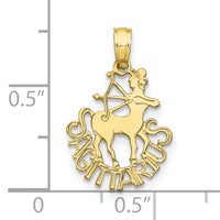 10K SAGITTARIUS Zodiac Charm-10K8954