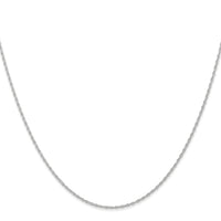10k White Gold .95mm Carded Cable Rope Chain-10K8RW-18