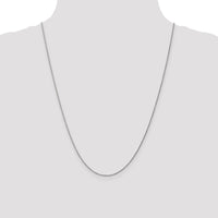 10k White Gold .95mm Carded Cable Rope Chain-10K8RW-24