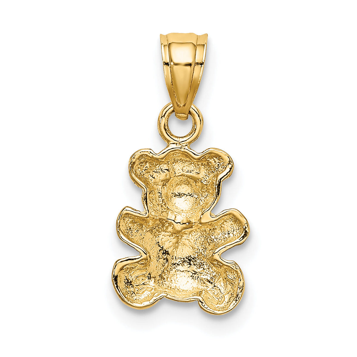 10k w/Rhodium Teddy Bear Charm-10K9004