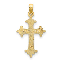 10K Two-Tone Crucifix Charm-10K9054