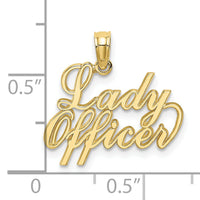 10k LADY OFFICER Charm-10K906