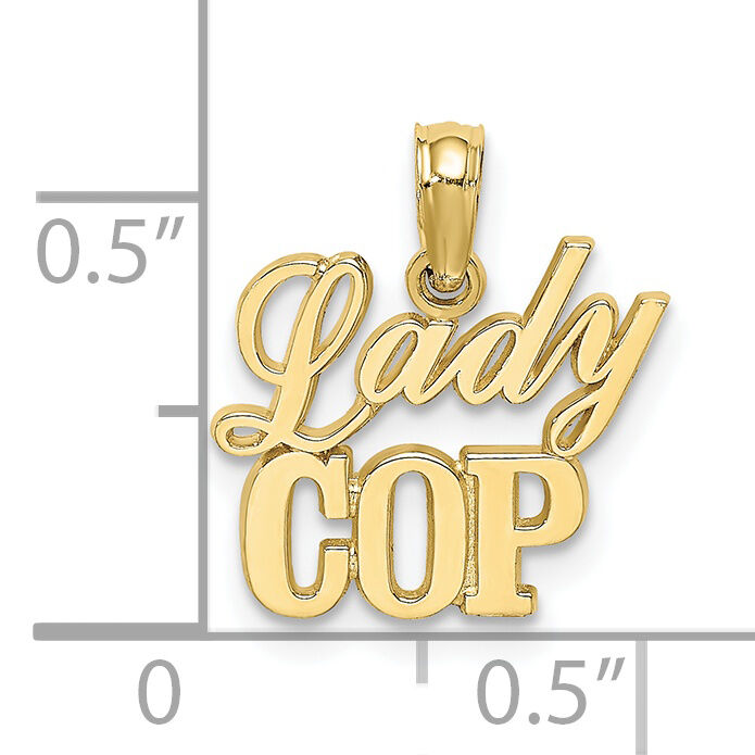 10k LADY COP Charm-10K908