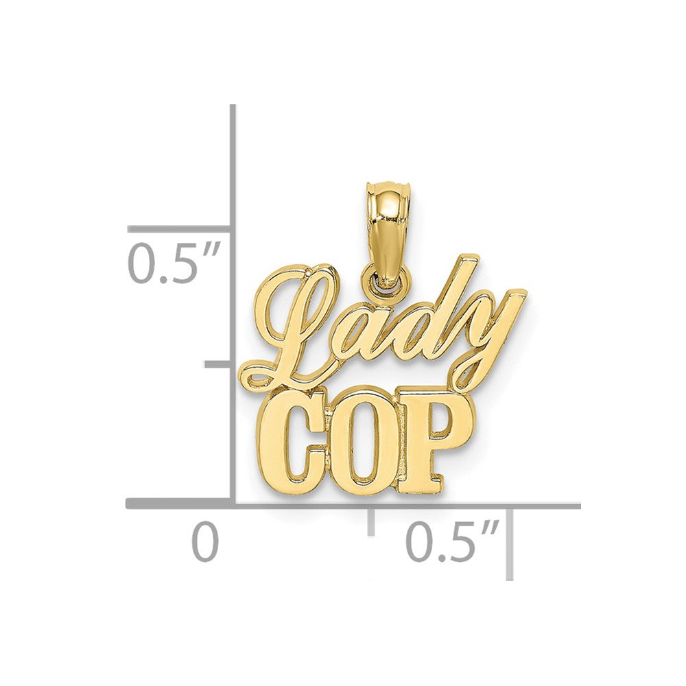 10k LADY COP Charm-10K908