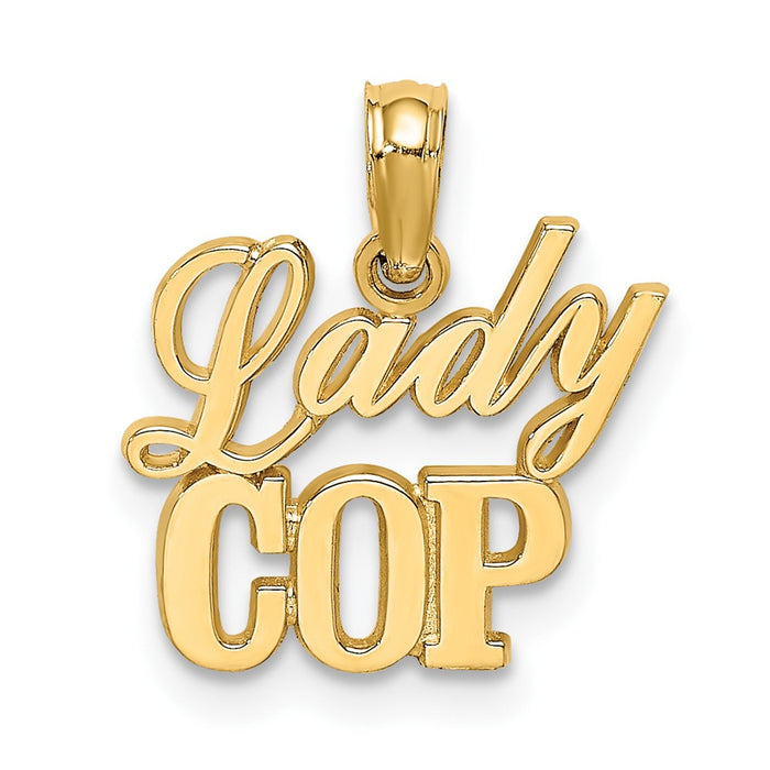 10k LADY COP Charm-10K908