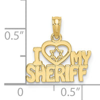 10k I HEART MY SHERIFF Charm-10K910