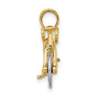 10k w/Rhodium 3-D Ten Speed Bicycle Charm-10K9161