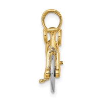 10k Two-tone 3-D Ten Speed Bicycle Charm-10K9161
