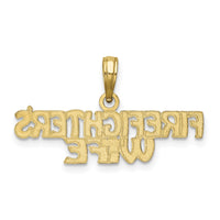 10k FIREFIGHTER'S WIFE Charm-10K922