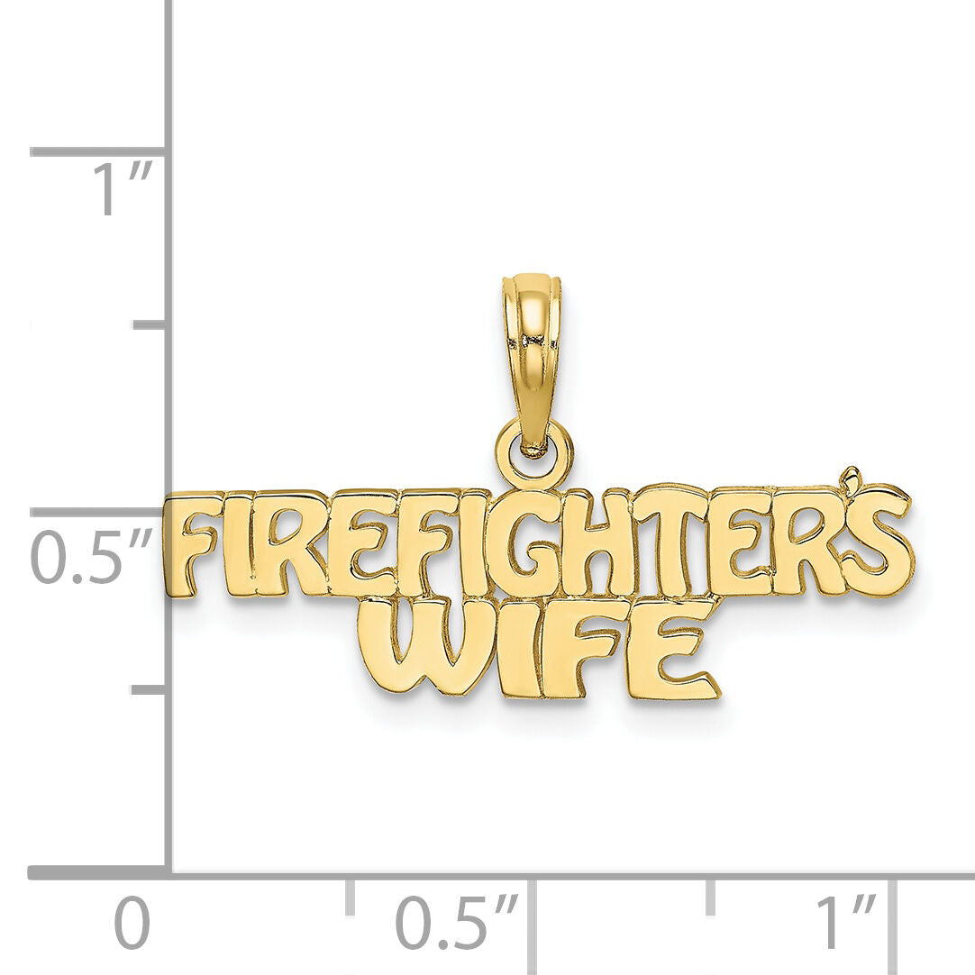 10k FIREFIGHTER'S WIFE Charm-10K922