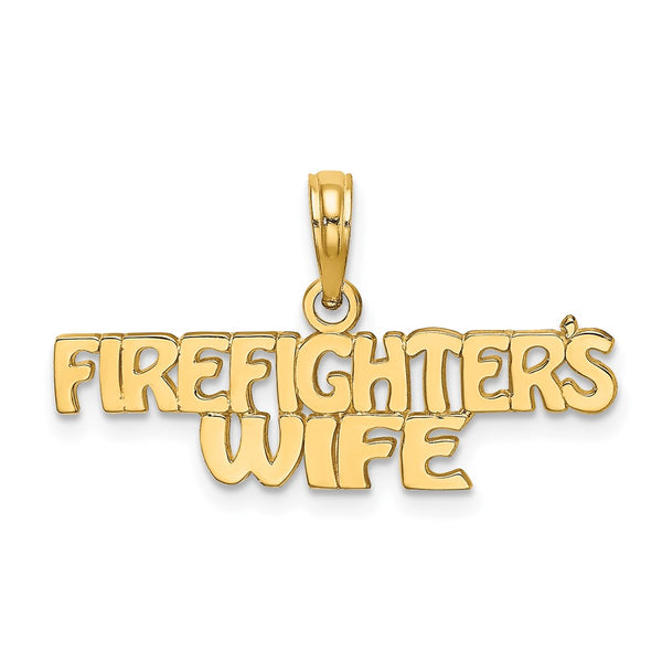 10k FIREFIGHTER'S WIFE Charm-10K922