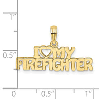 10k I LOVE MY FIREFIGHTER Charm-10K924