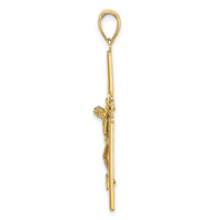 10K W/ Satin Finish Crucifix Charm-10K9242