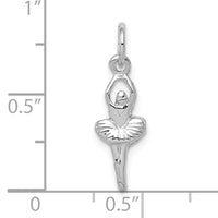 10k White Gold Ballerina Charm-10K936