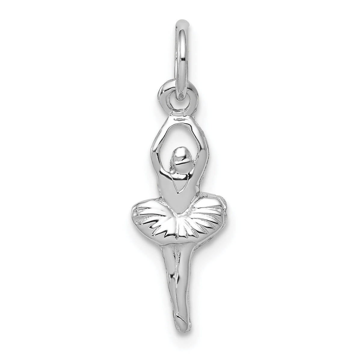 10k White Gold Ballerina Charm-10K936