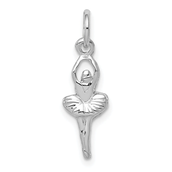 10k White Gold Ballerina Charm-10K936