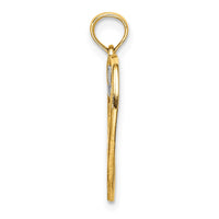 10k w/Rhodium LOVE w/Hearts Pendant-10K9395