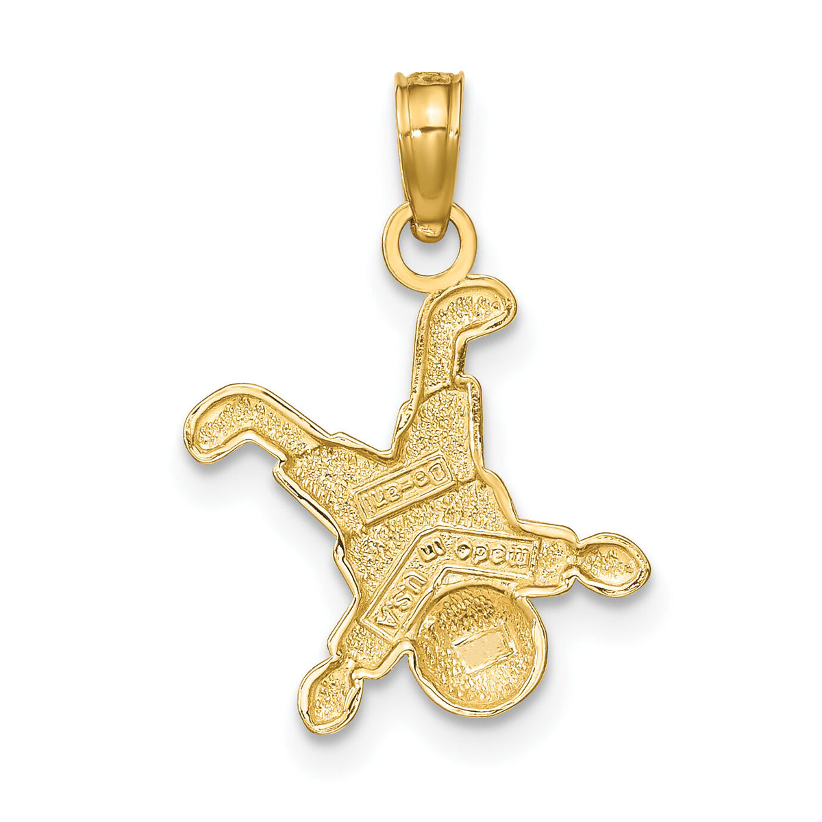 10K Little Boy Pendant-10K9566