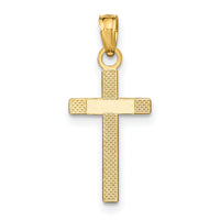 10k Polished Cross Pendant-10K9578
