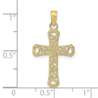 10k Fancy Cross Pendant-10K9593