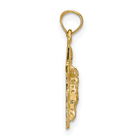 10k Crucifix Pendant-10K9601