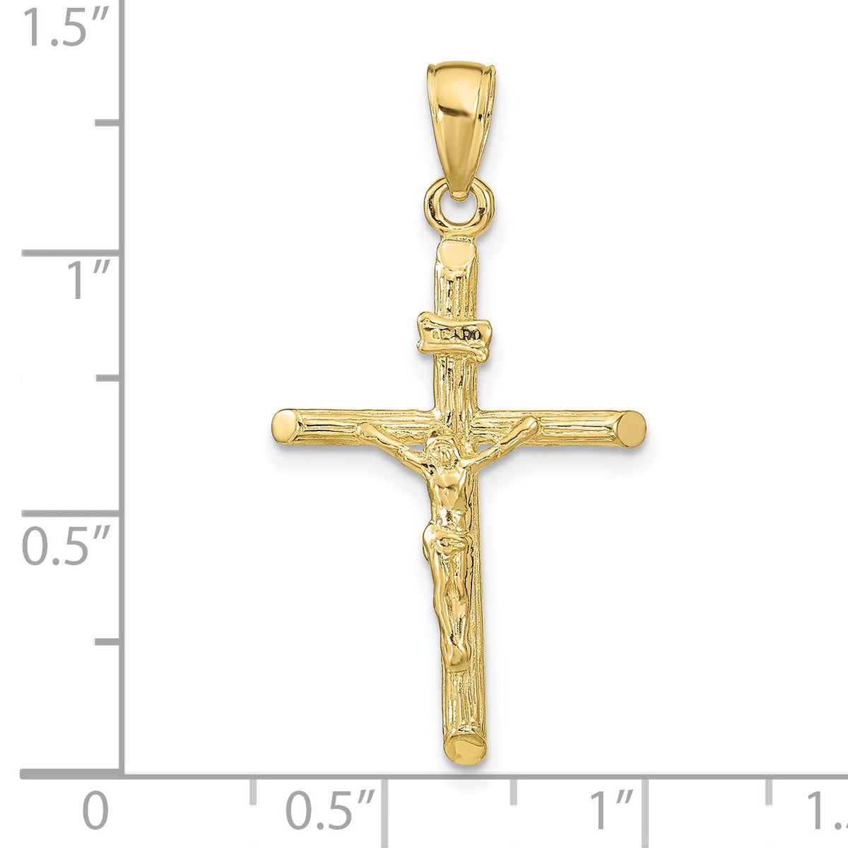 10k Crucifix Pendant-10K9606