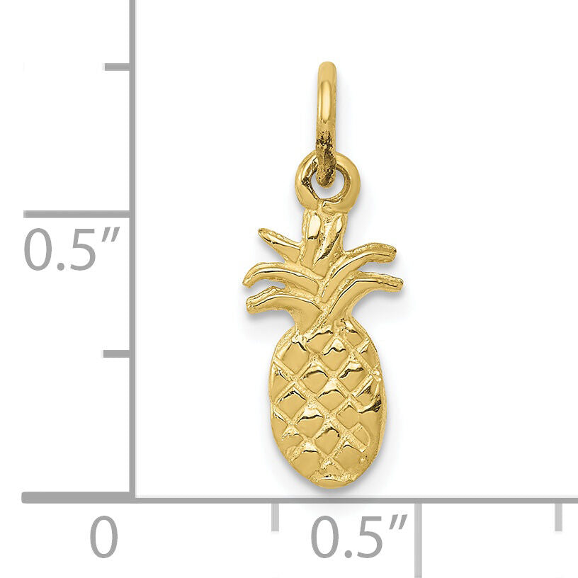 10k Polished Pineapple Charm-10K971
