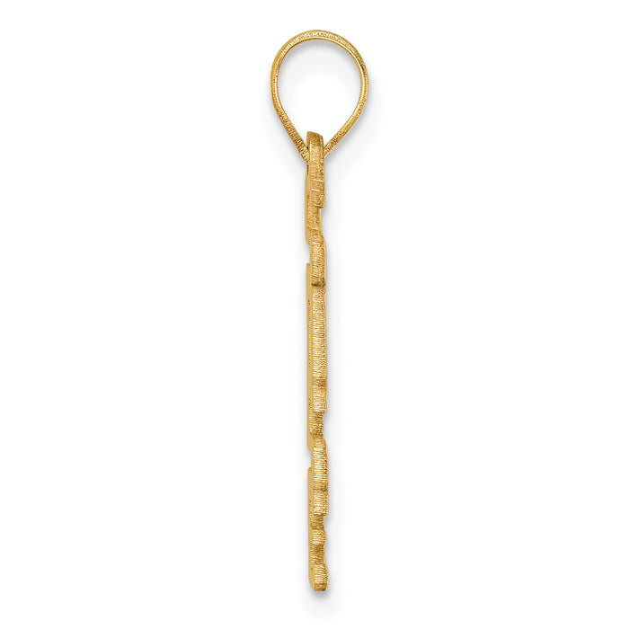 10k Polished 2023 Graduation Charm-10K9982