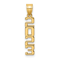 10k Polished 2023 Graduation Charm-10K9982