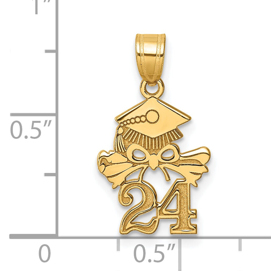 10K Graduation Cap and Diploma - 2024 Charm-10K9983