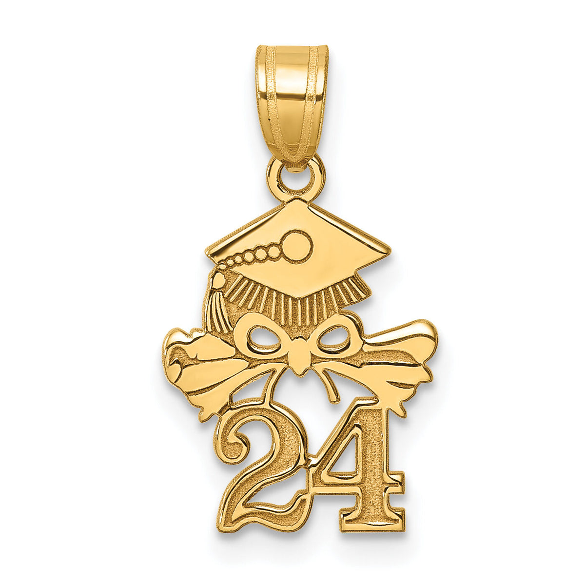 10K Graduation Cap and Diploma - 2024 Charm-10K9983