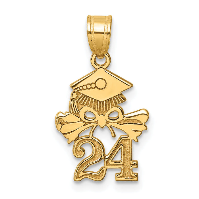 10K Graduation Cap and Diploma - 2024 Charm-10K9983