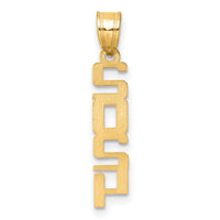 10k Polished 2024 Graduation Charm-10K9987
