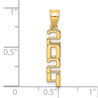 10k Polished 2024 Graduation Charm-10K9987