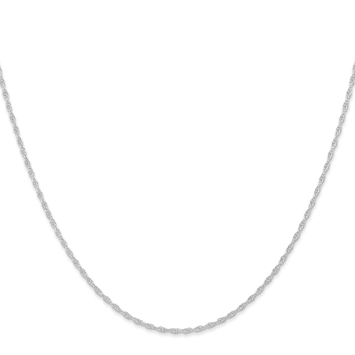 10K White Gold 1.15mm Carded Cable Rope Chain-10K9RW-24