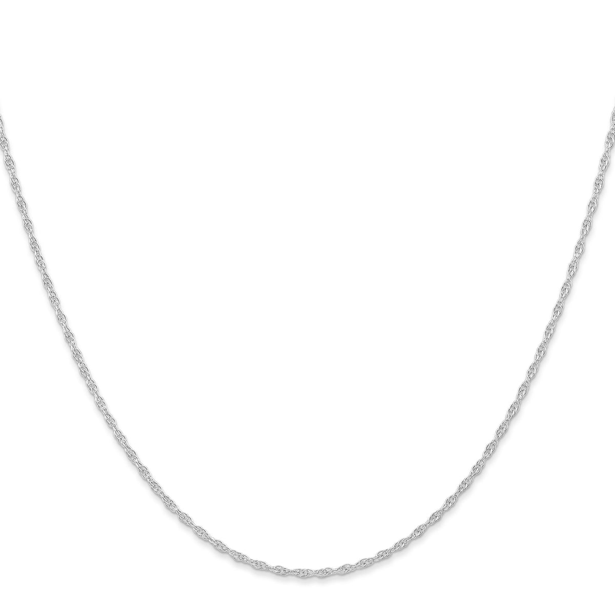 10K White Gold 1.15mm Carded Cable Rope Chain-10K9RW-22