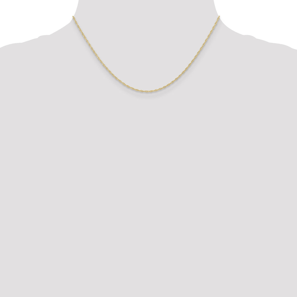 10k 1.15mm Carded Cable Rope Chain-10K9RY-16